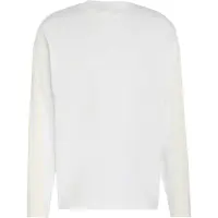 Adidas T-Shirt fonctionnel 'Kit 3-Stripes Long Sleeve' blanc / blanc naturel