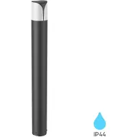 Braytron Lampe de chemin à LED, borne d'éclairage, max. 1 x 23 W, aluminium anthracite, IP44