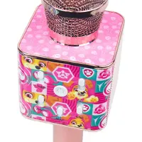 Forever , Paw Patrol Microphone karaoké sans fil Bluetooth pour enfants Skye, or rose