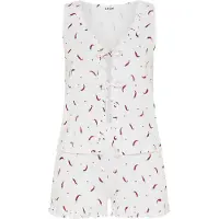 LASCANA Shorty émeraude / rouge / blanc