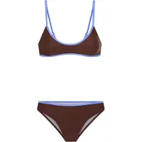LASCANA Bikini bleu clair / brun foncé