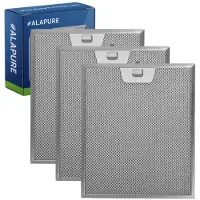 Alapure Filtre métallique compatible avec Franke 1330071330 300 x 252 x 9 mm