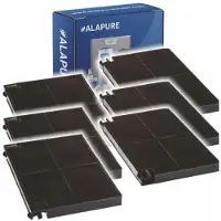 Alapure Filtre à charbon actif adapté pour Zanker MCFE16 / EFF55 / 9029800621