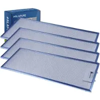 Alapure Filtre métallique compatible avec Bauknecht 488000861321 / C00861321 457 x 185 x 8 mm