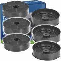 Alapure Filtre à charbon actif adapté pour Itho / Novy 6200055 / 508-900752 / 0051H0100