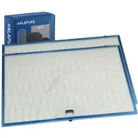 Alapure Filtre métallique compatible avec Franke 1330076268 370 x 255 x 8 mm