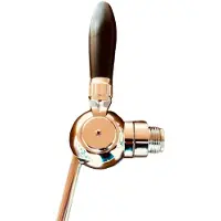 Ich-zapfe Robinet tireuse a biere, Robinet a biere, Robinet compensateur - Cosmo, compensateur chromé avec raccord en acier 5/8" - 1/2", longueur de fil: 55 mm