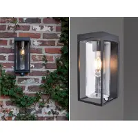 Lutec Wall lamp Flair black solar
