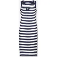 Michael Kors pour fille. R30640 Robe longue avec des rayures marines (8Y= 126cm), Bleu, Casuel, Coton, Sans manches / bretelles, mode enfant