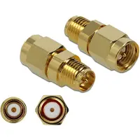 DeLOCK Adaptateur SMA - Fiche SMA vers Fiche RP SMA - 50 Ohm