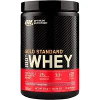 Optimum Nutrition Poudre de protéines de lactosérum au goût de fraise Whey Gold Standard, 310 g,