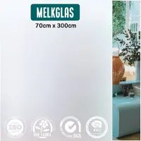 Homewell Film pour fenêtre HR++ 70x300cm - Protection solaire et isolation - Anti-opaque - Autocollant - Verre laiteux
