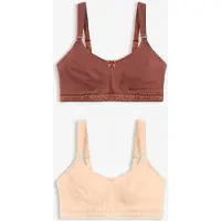Bonprix Lot de 2 soutiens-gorge d’allaitement coton sans armatures