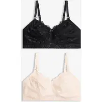 Bonprix Lot de 2 soutiens-gorge d’allaitement sans armatures