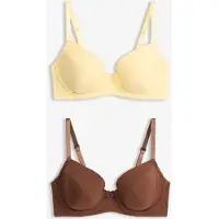Bonprix Lot de 2 soutiens-gorge push-up coton avec armatures