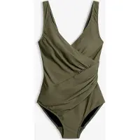 Bonprix Maillot 1 pièce sculptant et croisé, maintien modéré