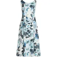 Vera Mont Robe turquoise / bleu nuit / bleu clair / blanc cassé