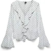 Vero Moda Chemisier 'VMWillow' gris / noir / blanc