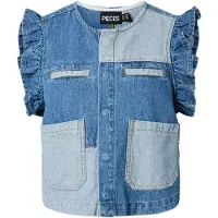 Pieces Chemisier 'PCFie' bleu / bleu denim