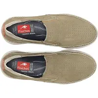 Fluchos pour homme. F1454 Chaussures Daryl vertes (45), Tissu, 3 à 5 cm, Aucun, Casuel