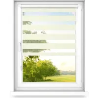 Time4blinds – Store Occultant sans Percage – Store Enrouleur – Adhésive, Cassette Aluminium – Beige, 1300x700, À Droite