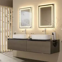 OEM Miroir de salle de bain à LED 50 x 70 cm avec éclairage LED