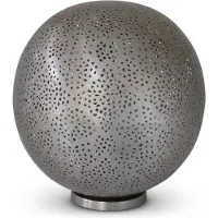 Safaary Lampe à poser orientale Nickel Gold Kali Ø 30 x 30cm