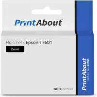PrintAbout Cartouche compatible pour Epson T7601 - Noir photo