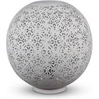 Safaary Lampe de table égyptienne Hayda White Ø 30 x 30cm
