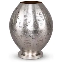 Safaary Lampe à poser orientale Amira Nickel Gold Ø 26 x 32cm