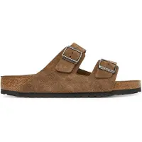 Birkenstock - Sandales en suède - Arizona LEVE Regular Dark Tea en Cuir - Taille 44 - Marron