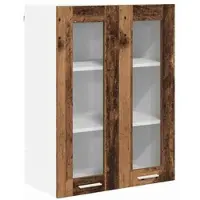 vidaXL Armoire suspendue avec porte Riga Bois Ancien 60 x 31 x 80 cm