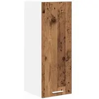 vidaXL Armoire suspendue Riga Bois ancien et Blanc 30 x 31 x 80 cm
