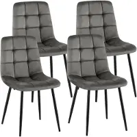 CLP lot de 4 chaises de salle à manger Antibes