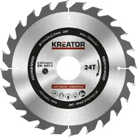 Kreator Lame de scie circulaire 170 x 30 x 2,2 mm pour le bois, bagues de réduction incluses