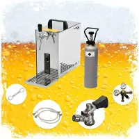 Ich-zapfe Ensemble complet Tireuse a biere - PYGMY 25 machine a biere, pompe a biere 1 ligne, 35 litres/h, professionnelle, Green Line, KEG: Type D