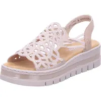 Rieker Damen Sandalette Beige