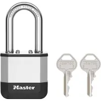 Masterlock Elite 38mm Girth Strap 45mm Argenté