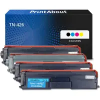 PrintAbout Toner compatible pour Brother TN-426 - 4 couleurs - Très grande capacité - Multipack