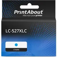 PrintAbout Cartouche compatible pour Brother LC-527XLC - Cyan - Grande capacité