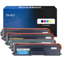 PrintAbout Toner compatible pour Brother TN-421 - 4 couleurs - Multipack