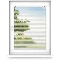 Fart Produkt time4blinds – Store Occultant sans Percage – Store Enrouleur – Adhésive, Cassette Aluminium – Éclat Argenté, Droit, 1300x1600