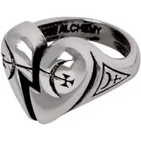 Alchemy Gothic Bague Gothic de - Broken Promise - pour Unisexe - couleur argent - Taille L-XL