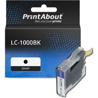 PrintAbout Cartouche compatible pour Brother LC-1000BK - Noir