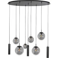 Steinhauer Lampe pendante de conception Bollique Noir à 9 lumières