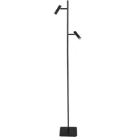 Steinhauer Lampe sur pied à deux lampes Lumo Noir
