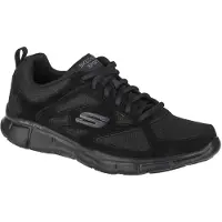 SKECHERS Hommes, Baskets, Égaliseur 52748-BBK - 45, Noir, (45)