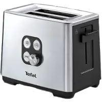 Tefal Equinox TT420D 7 2 tranche(s) Noir, Acier inoxydable