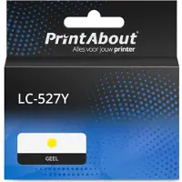 PrintAbout Cartouche compatible pour Brother LC-527Y - Jaune