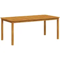 vidaXL Table de jardin à manger 180x90x75 cm en bois massif d'acacia
